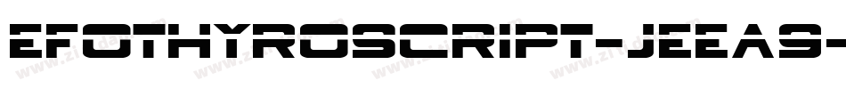 Efothyroscript-jEEA9字体转换