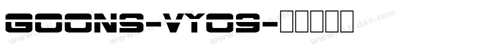 Goons-vyo9字体转换