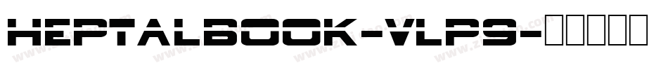 HeptalBook-vLP9字体转换
