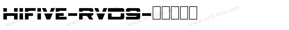 Hifive-rvD9字体转换