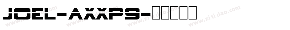 Joel-axxP9字体转换