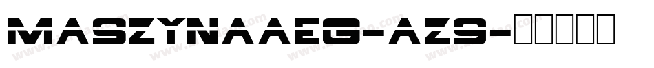 Maszynaaeg-az9字体转换
