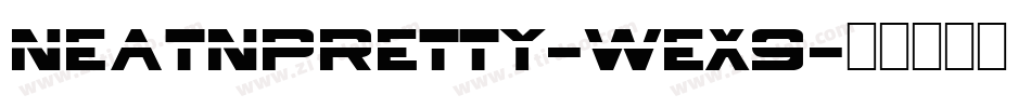Neatnpretty-wEX9字体转换