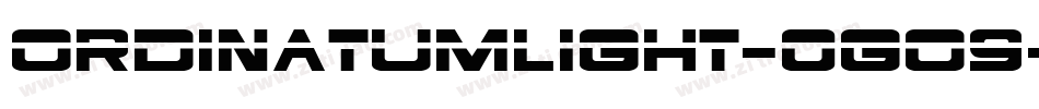 OrdinatumLight-0GO9字体转换