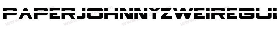 PaperjohnnyzweiRegular-ryy9字体转换