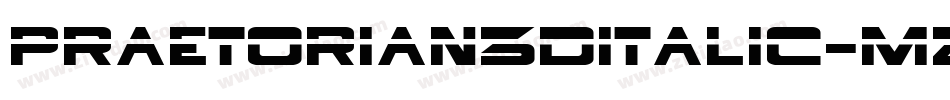 Praetorian3DItalic-mzJ9字体转换