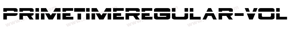 PrimetimeRegular-vOL9字体转换