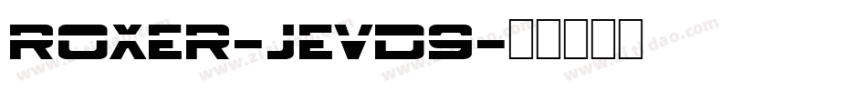 Roxer-jEVD9字体转换