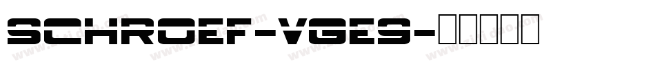Schroef-vge9字体转换
