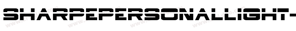 SharpePersonalLight-voO9字体转换
