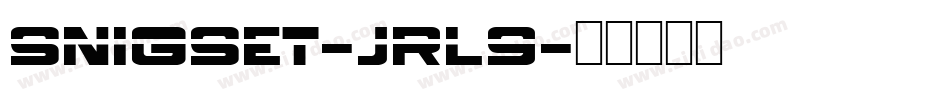 Snigset-jrl9字体转换