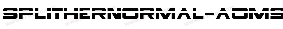 SplitherNormal-aoM9字体转换