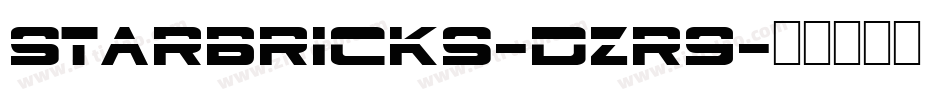 Starbricks-DZR9字体转换