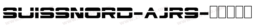 Suissnord-aJR9字体转换