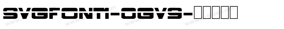 Svgfont1-0GV9字体转换