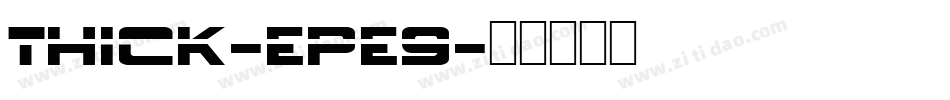 Thick-EPE9字体转换