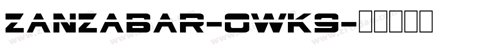 Zanzabar-0wK9字体转换