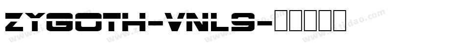 Zygoth-vnL9字体转换