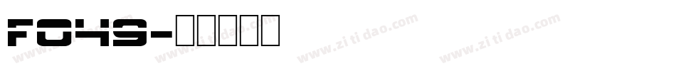 f049字体转换