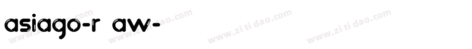 Asiago-R5AW字体转换