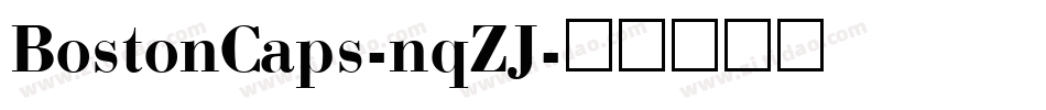 BostonCaps-nqZJ字体转换