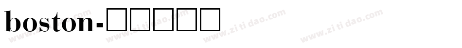 boston字体转换