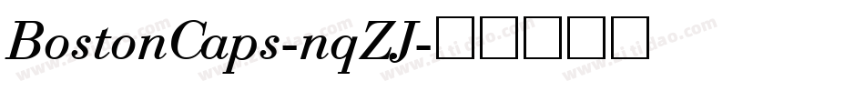 BostonCaps-nqZJ字体转换