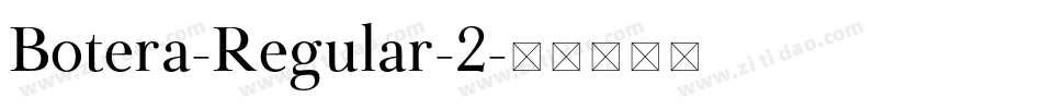 Botera-Regular-2字体转换