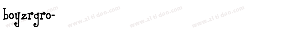 boyzrgro字体转换