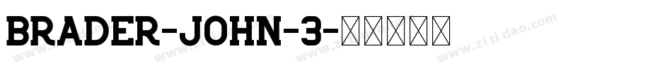 Brader-John-3字体转换