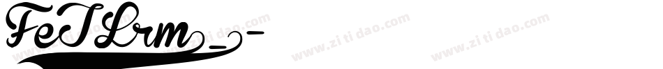 FeTLrm2_0字体转换