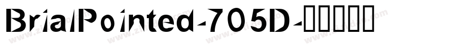 BrialPointed-7O5D字体转换