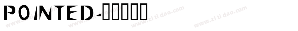POINTED字体转换