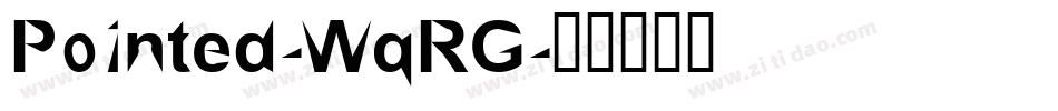 Pointed-WqRG字体转换