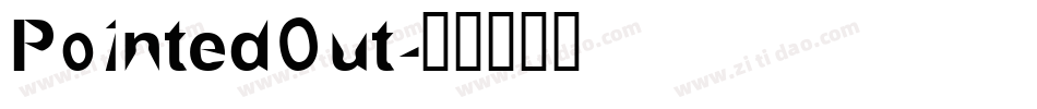 PointedOut字体转换
