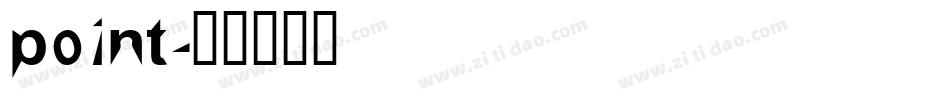 point字体转换