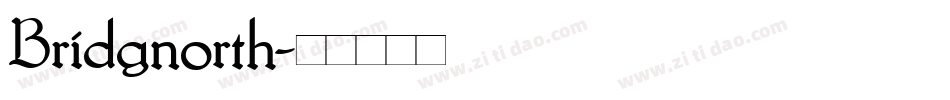 Bridgnorth字体转换
