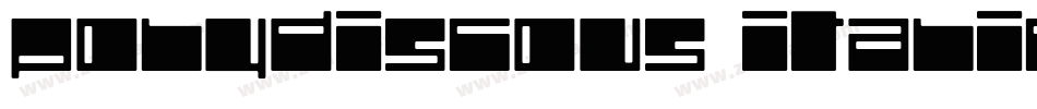 Polydiscous-Italic字体转换