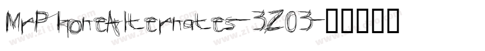 MrPhoneAlternates-3Z03字体转换