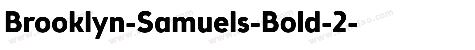 Brooklyn-Samuels-Bold-2字体转换
