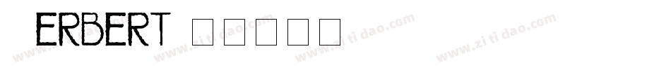 Herbert字体转换