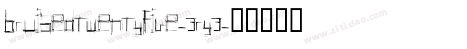 BruisedTwentyfive-3RY3字体转换