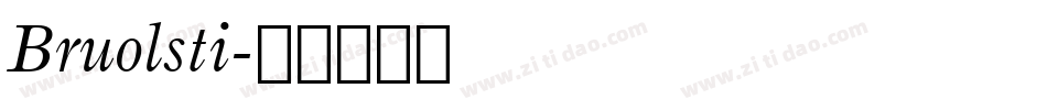 Bruolsti字体转换