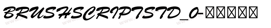 BRUSHSCRIPTSTD_0字体转换