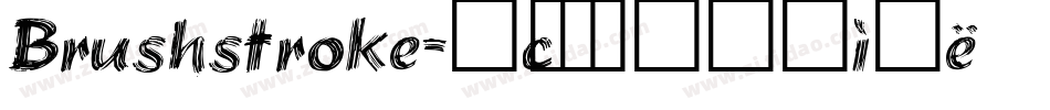 Brushstroke字体转换
