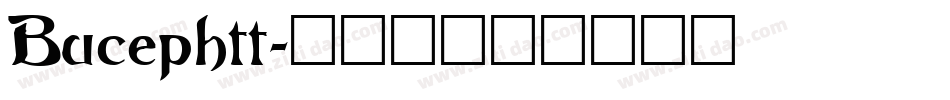 Bucephtt字体转换