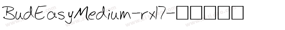 BudEasyMedium-rxl7字体转换