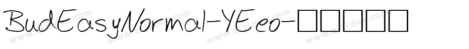 BudEasyNormal-YEeo字体转换