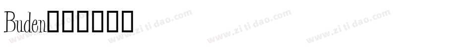 Buden字体转换