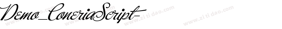 Demo_ConeriaScript字体转换